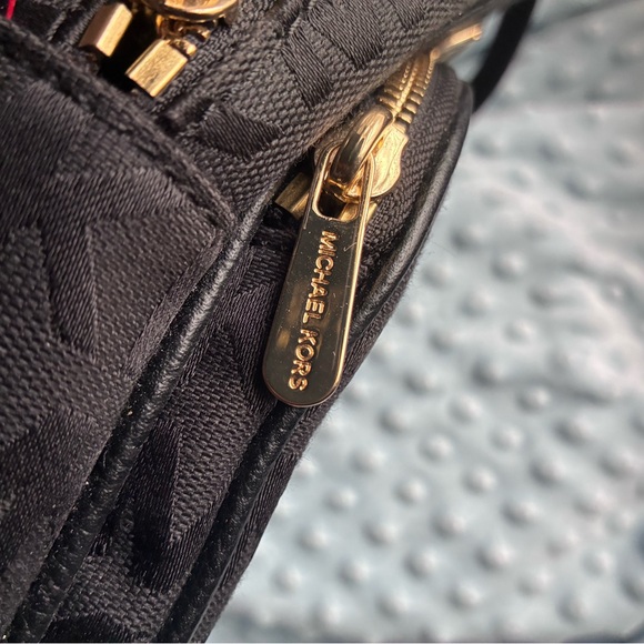 Michael Kors Black and Gold Logo Backpack main image 4